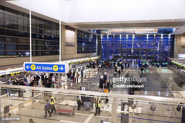 tom braldley international airport, international departure -lax - los angeles international airport stockfoto's en -beelden