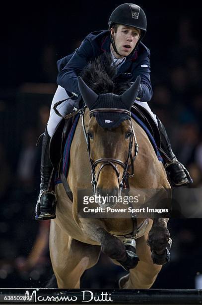 Maikel van der Vleuten of Netherlands riding VDL Groep Arera C in action at the Longines Grand Prix during the Longines Hong Kong Masters 2015 at the...