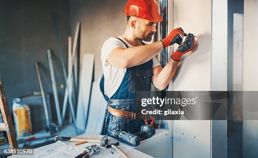 Construction worker routine. Construction worker routine.