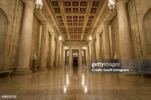 the great hall of the supreme court - supreme court hall stock pictures, royalty-free photos & images