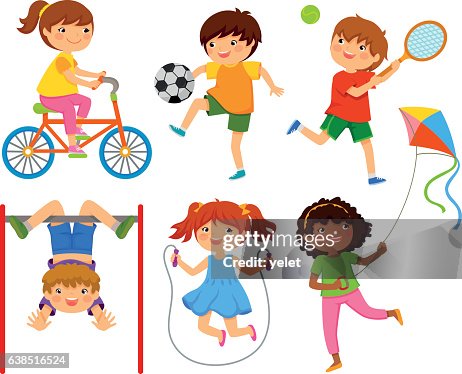 Active Kids High-Res Vector Graphic - Getty Images