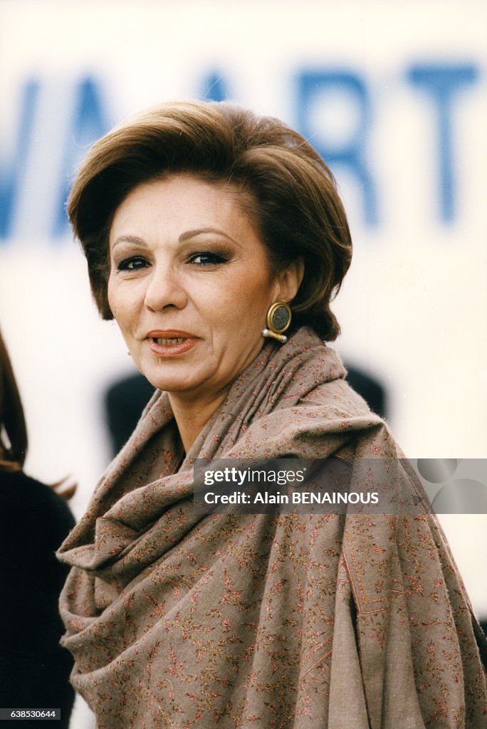 L'ex-impératrice d'Iran Farah Diba le 31 janvier 1998 à Amsterdam