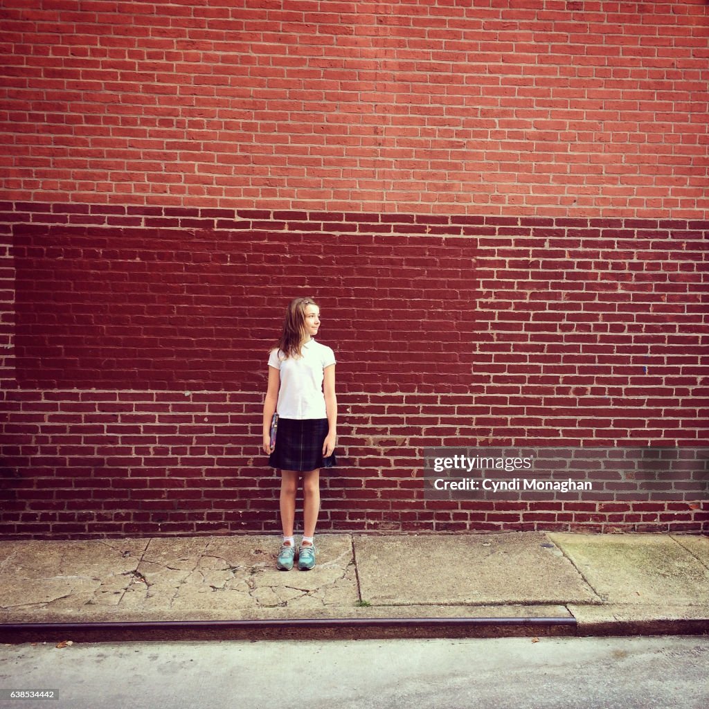 Portrait of a Girl in an Alley