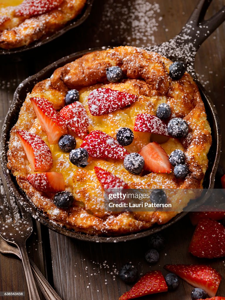 Sweet Berry Skillet, Dutch Baby Pancake