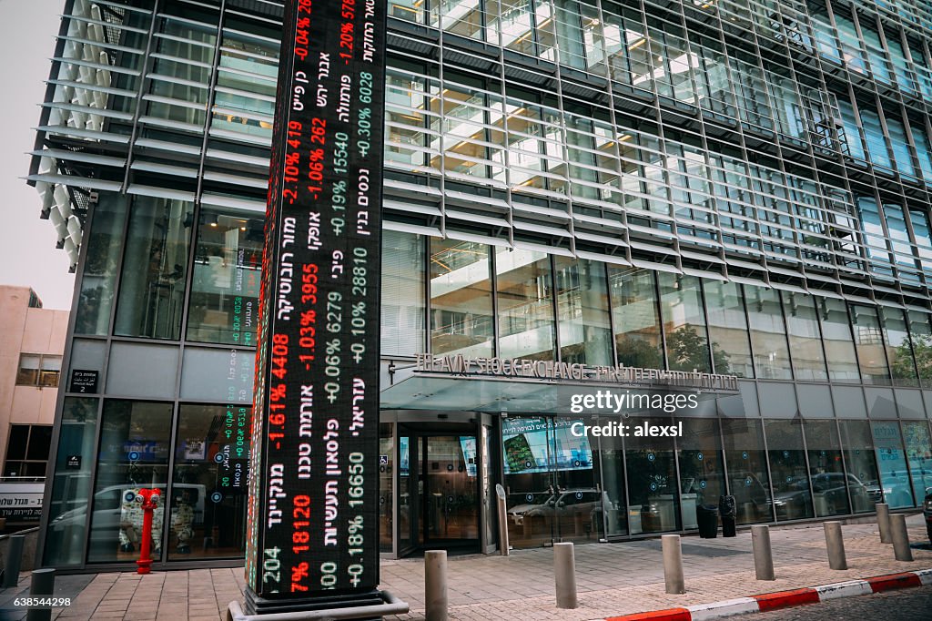 Tel Aviv Stock Exchange building Israel