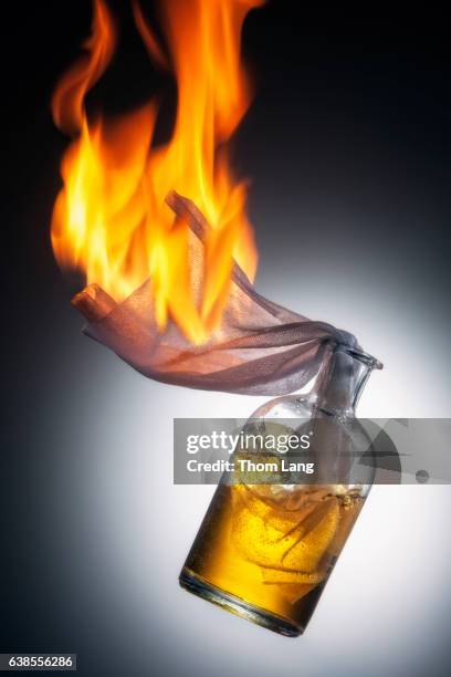 molotov cocktail - molotov cocktail stock pictures, royalty-free photos & images
