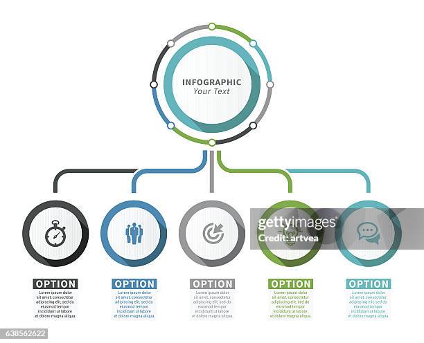 infographic elements - team brainstorming stock illustrations