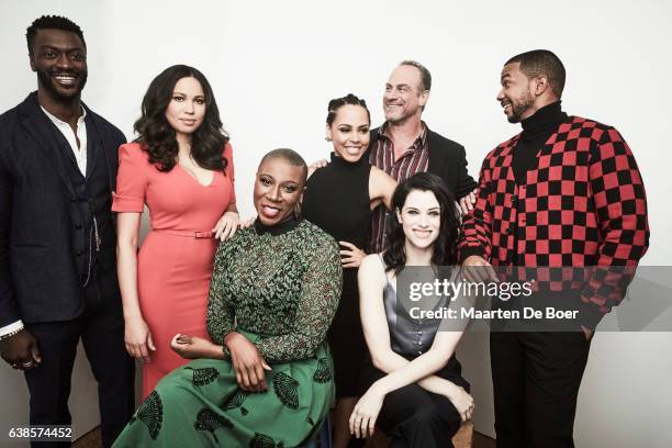 Aldis Hodge, Jurnee Smollett-Bell, Aisha Hinds, Amirah Vann, Christopher Meloni, Jessica de Gouw and Alano Miller from WGN America's 'Underground'...