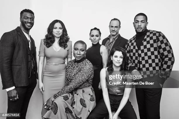 Aldis Hodge, Jurnee Smollett-Bell, Aisha Hinds, Amirah Vann, Christopher Meloni, Jessica de Gouw and Alano Miller from WGN America's 'Underground'...