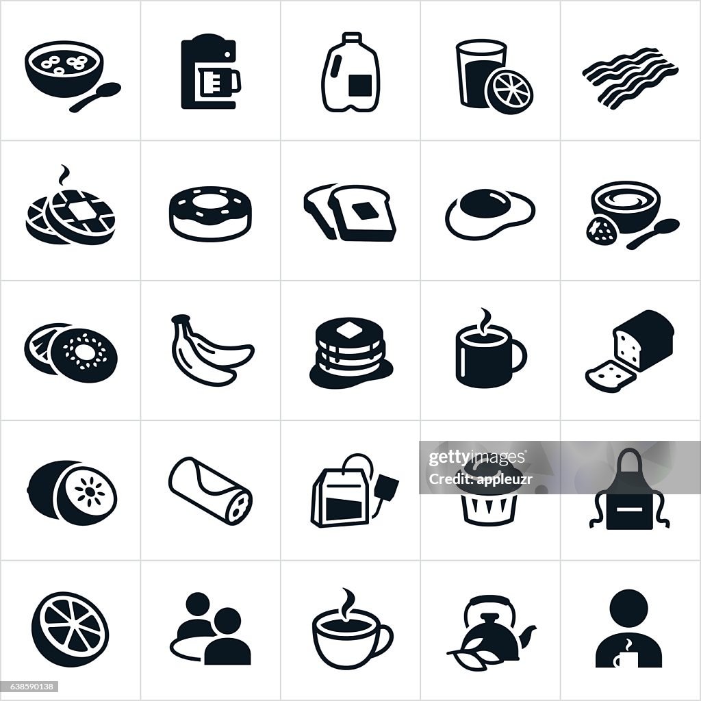 Breakfast Foods Icons