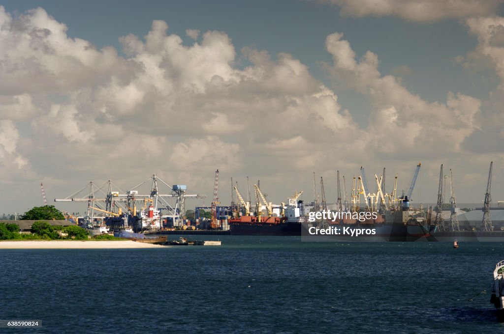 Africa, Tanzania, Cityscape View Of Dar Es Salaam Port (Year 2009)