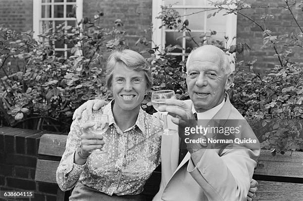 Tennis and table tennis champion Ann Haydon Jones with her husband Philip Jones , 10th May 1971. The couple are expecting their first baby.