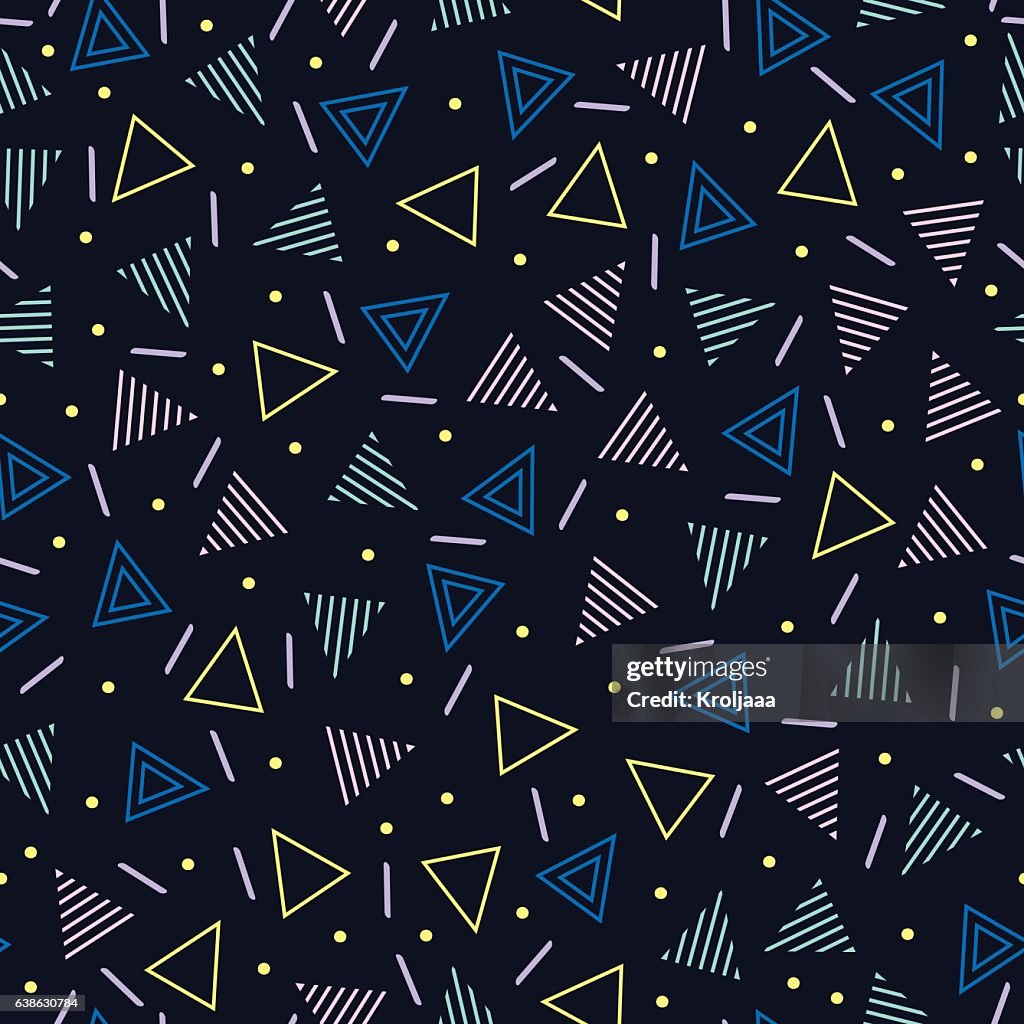 90s Line Texture Line Shapes Seamless Patterns 8090s Jumble Textures Zigzag Triangle ...