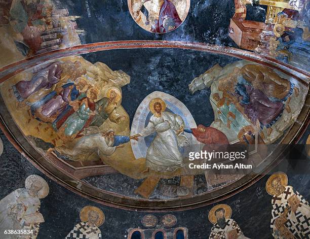 the church of the holy saviour in chora ,istanbul,turkey - kariye museum stock pictures, royalty-free photos & images
