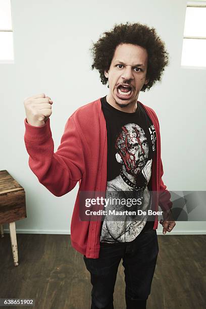 Eric Andre from FXX's 'Man Seeking Woman' poses in the Getty Images Portrait Studio at the 2017 Winter Television Critics Association press tour at...