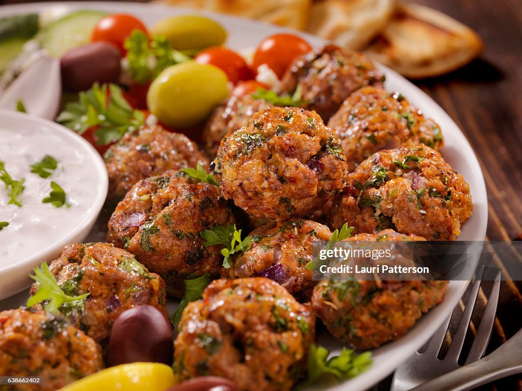 100% Lamb -Greek Meatball Platter