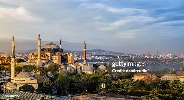 hagia sophia in istanbul, turkey - hagia sophia istanboel stockfoto's en -beelden