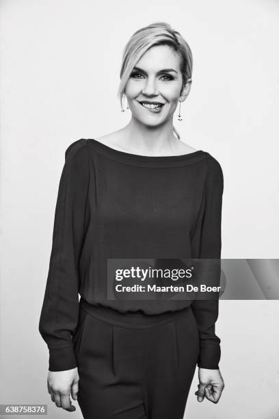 Rhea Seehorn from AMC's 'Better Call Saul' poses in the Getty Images Portrait Studio at the 2017 Winter Television Critics Association press tour at...