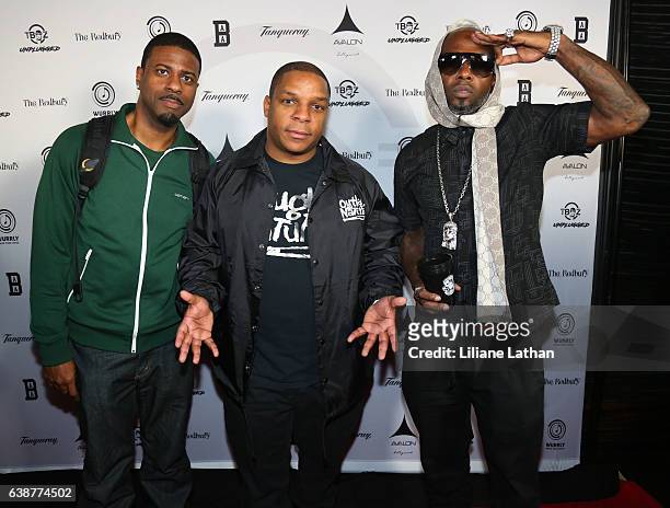 Hip Hop Group Naughty By Nature arrive at the T-Boz Unplugged Benefit Concert at Avalon on January 15, 2017 in Hollywood, California. At Avalon on...