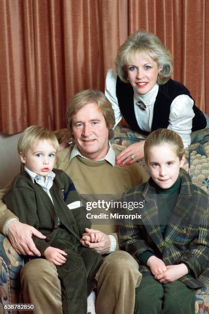 Actor William Roache with his wife Sarah and their children James and Verity. 1st November 1989.