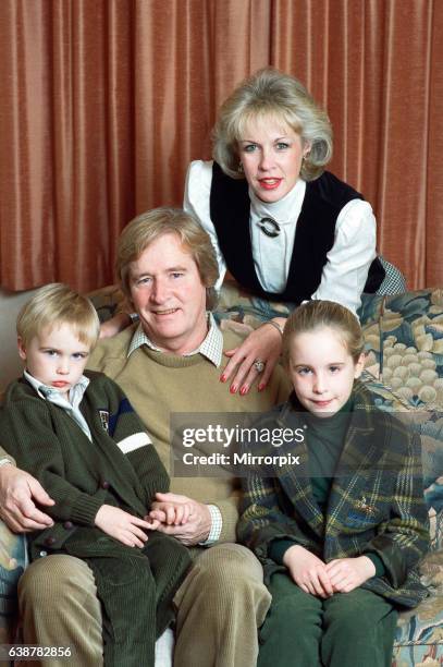 Actor William Roache with his wife Sarah and their children James and Verity. 1st November 1989.