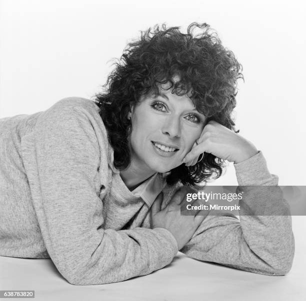 Jill Gascoine, actress and star of the television detective series The Gentle Touch and C.A.T.S Eyes, seen in this studio shoot from 1984 Picture...