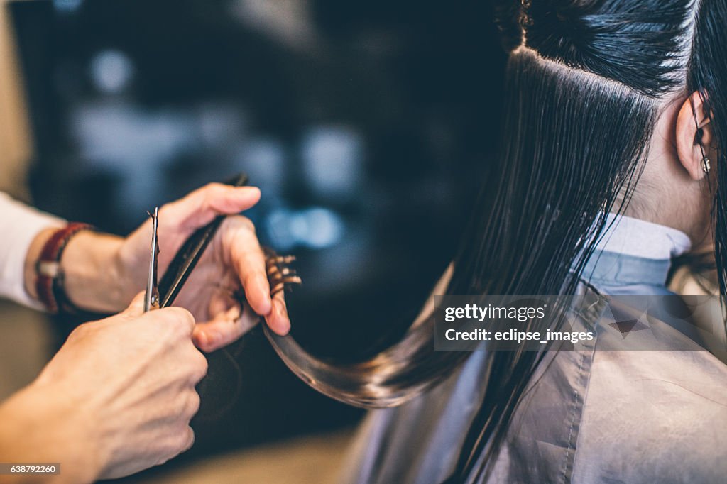 Hair cutting...