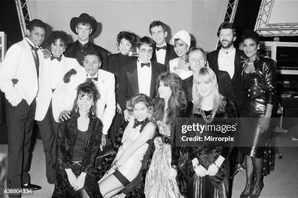 The BPI Award Winners 1987. The British Phonographic Industry award ceremony at The Grosvenor House, London, on 9th February 1987. Winners pictured...