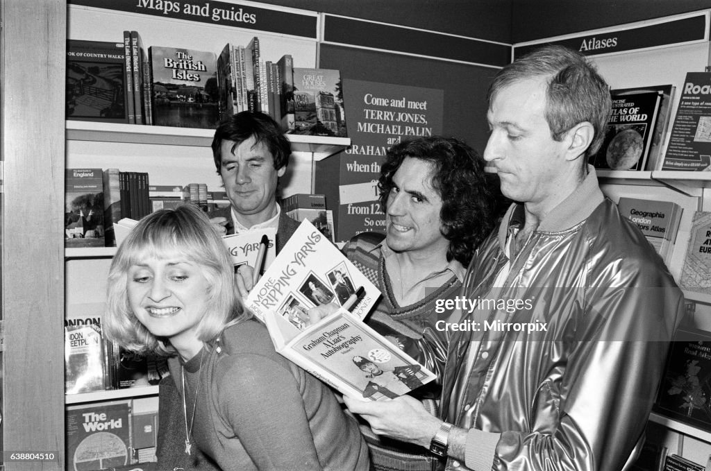 Three of the Monty Python comedy team, Michael Palin, Terry Jones and ...