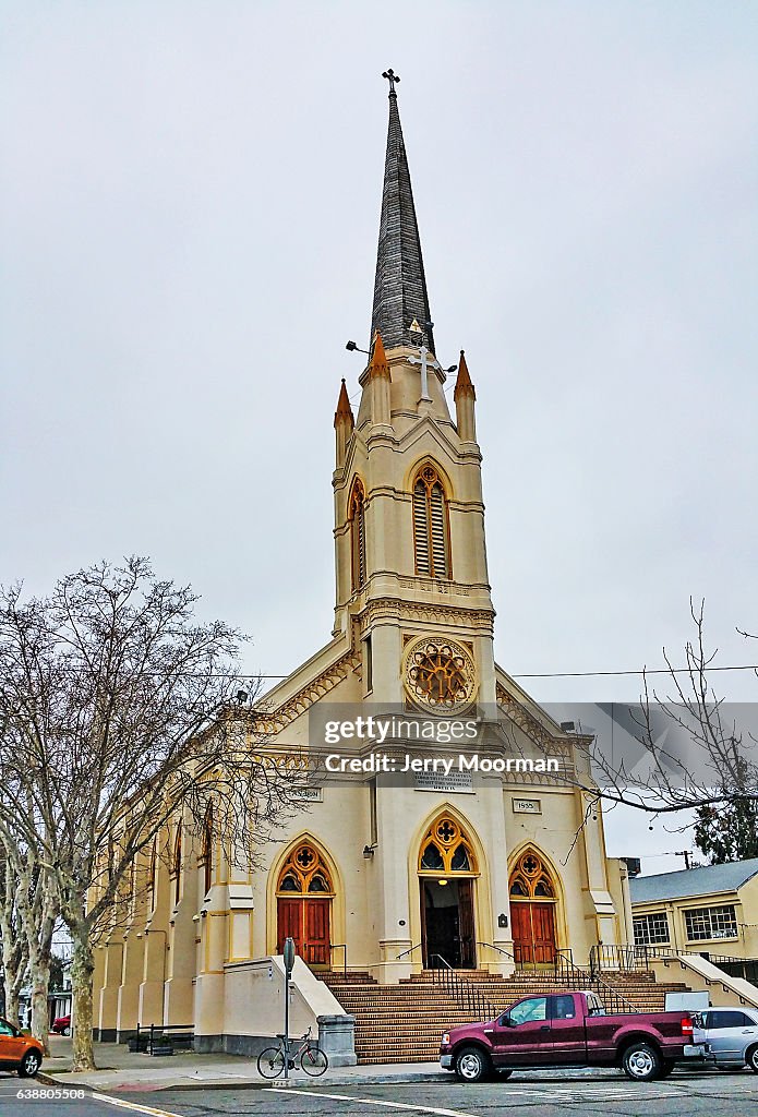 Iglesia Católica De San José Marysville California Foto de stock Iglesia Católica De San José Marysville California Foto de stock