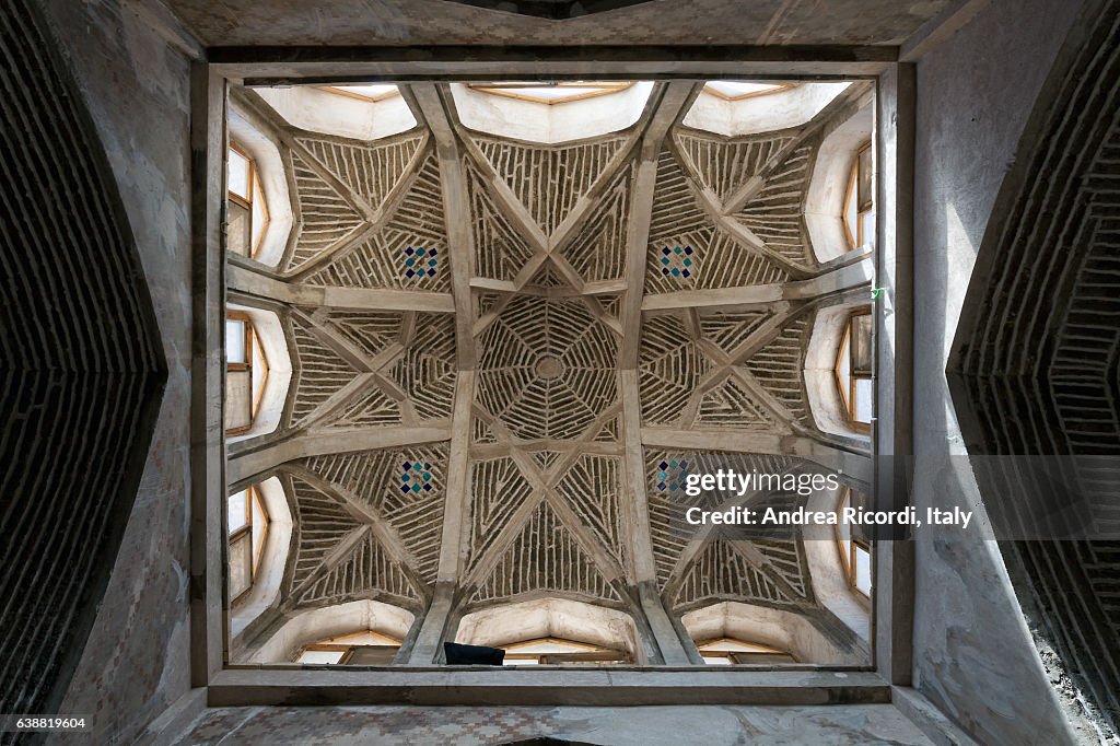 Ancient dome of Jameh mosque of Isfahan, Iran