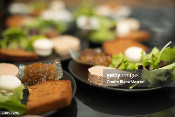 christmas'eve starter with foie gras - occitanie stock pictures, royalty-free photos & images