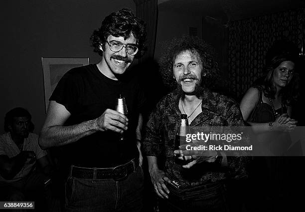 Marshall Madden Fender, Rogers and Rhoades with Kelly Groucutt of ELO press reception at the Peachtree Plaza in Atlanta Georgia, July 06, 1978