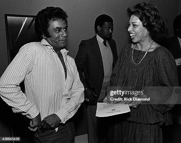 Atlanta Singer/Songwriter Johnny Mathis and First Lady of Atlanta Valerie Jackson presents proclamation making it Johnny Mathis Day in Atlanta...