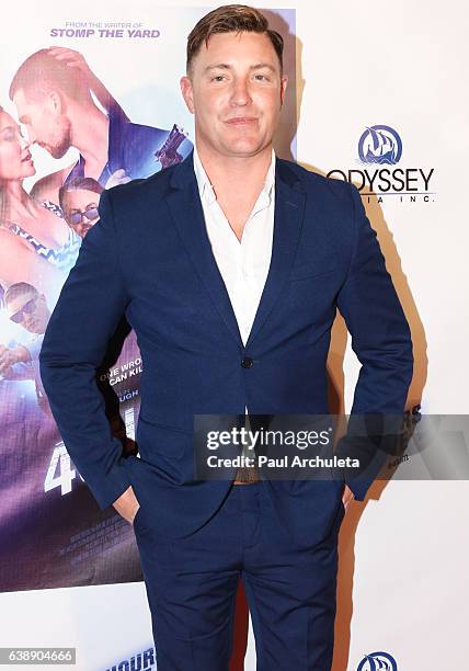 Actor Lane Garrison attends the premiere of '48 Hours To Live' at TCL Chinese 6 Theatres on January 9, 2017 in Hollywood, California.