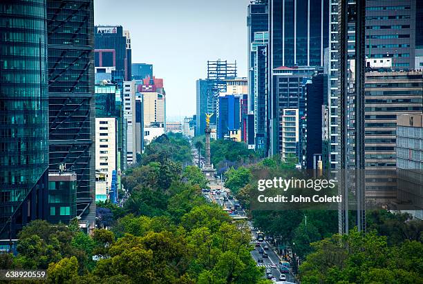 mexico city, mexico - independence monument mexico city stock pictures, royalty-free photos & images