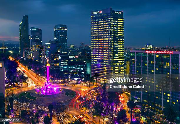 mexico city, mexico - angel of independence stock pictures, royalty-free photos & images