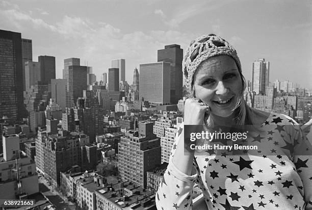 Writer and journalist Caroline Seebohm in New York City, 11th May 1971. She was formerly married to journalist Roger Smith.