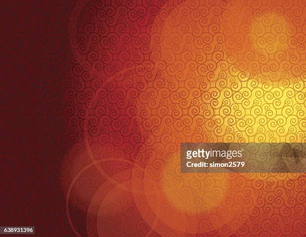 seamless pattern with curly lines background - east asian culture stock illustrations