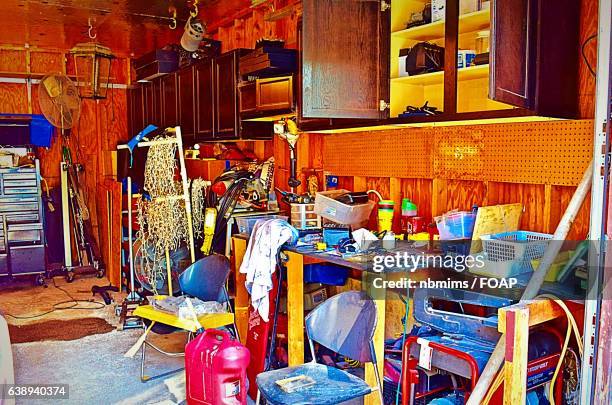 Messy Storage Rack View Of Messy Storage Roomstorage Room High-Res Stock Photo - Getty Images