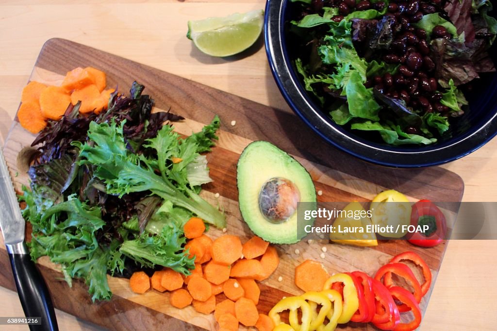 Taco Salad ingredients