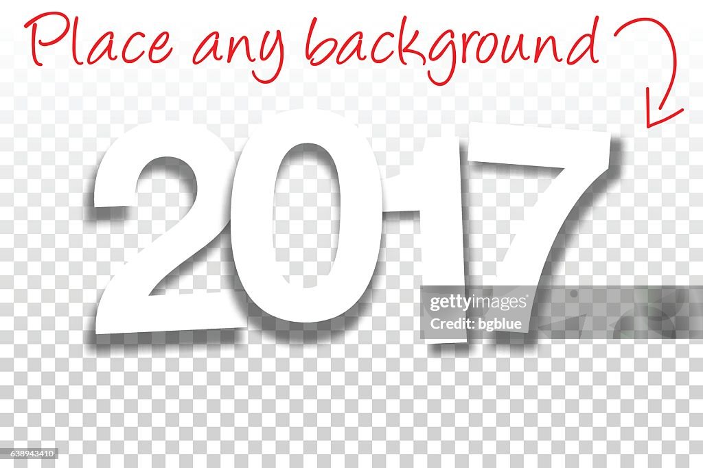 Sign for Design - Paper Font - Blank Background 2017