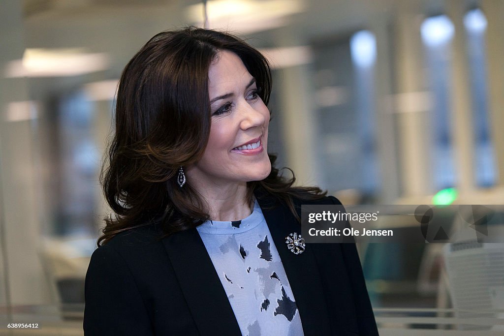 Crown Princess Mary Visits "Copenhagen Baby Heart" Project