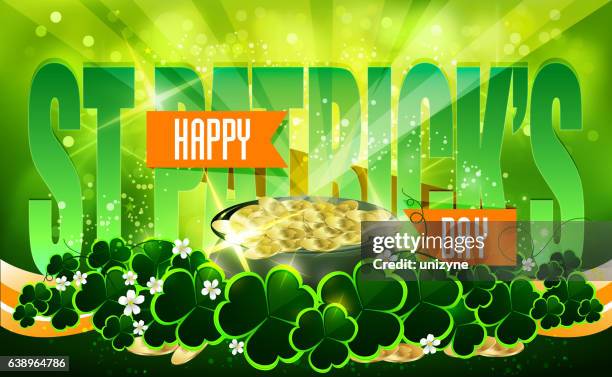 st patricks day background - orange cloves stock illustrations