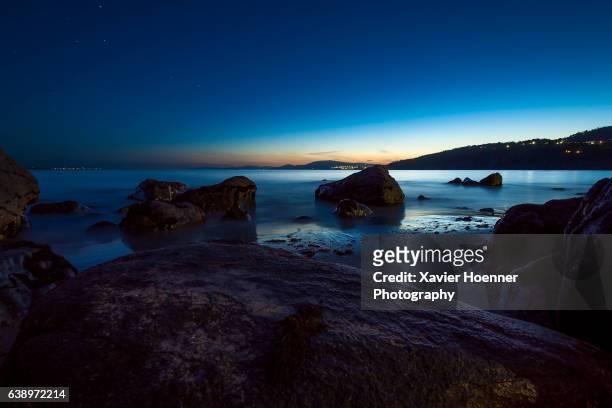 last rays of light | taroona | tasmania - hobart stock pictures, royalty-free photos & images