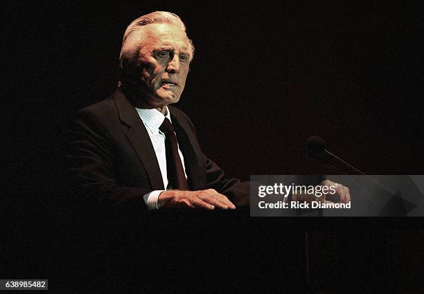 Atlanta - Circa October 1994: Actor Kirk Douglas attends Former President Jimmy Carter surprise 70th. Birthday party at The Carter Presidential...
