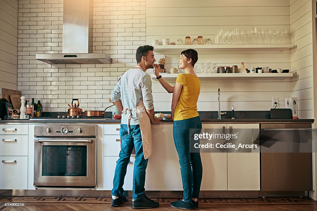 Dinner date at home