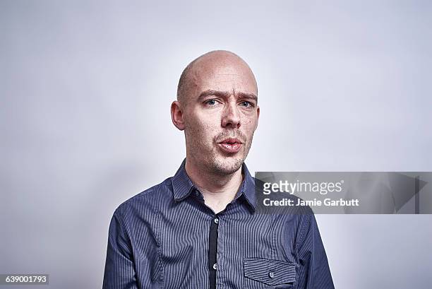 british bald male - puckering stock pictures, royalty-free photos & images