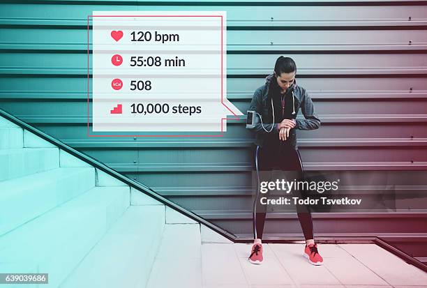 infografica sportwoman - contare foto e immagini stock