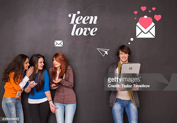 teen love - large envelope stock pictures, royalty-free photos & images